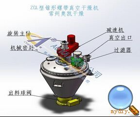 ZGL系列锥形螺带真空干燥机