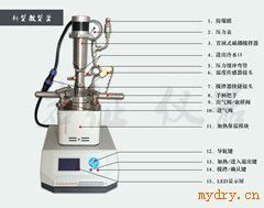 YZPR-500实验室不锈钢智能磁耦微型反应釜